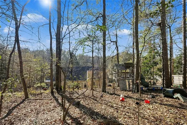 a view of path along with trees