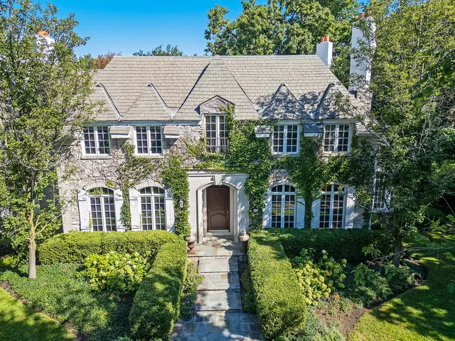 a aerial view of a house