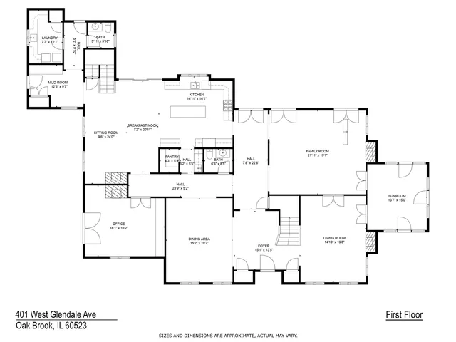 $2,639,000 | 401 West Glendale Avenue, Oak Brook, IL 60523
