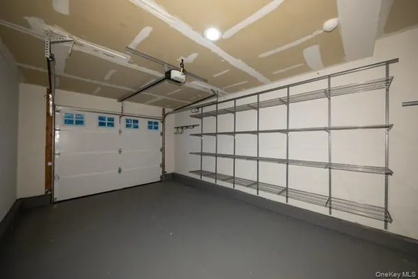 a view of a garage