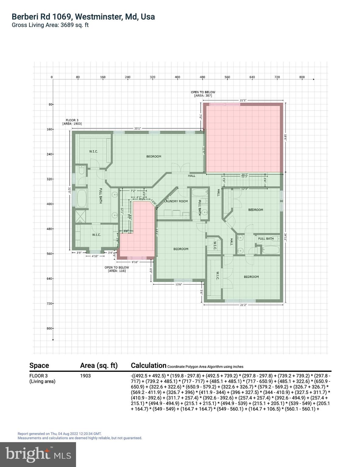 1069 Berberi Road Westminster, MD 21157 - Photo 87 of 92 GLA Floor Plan