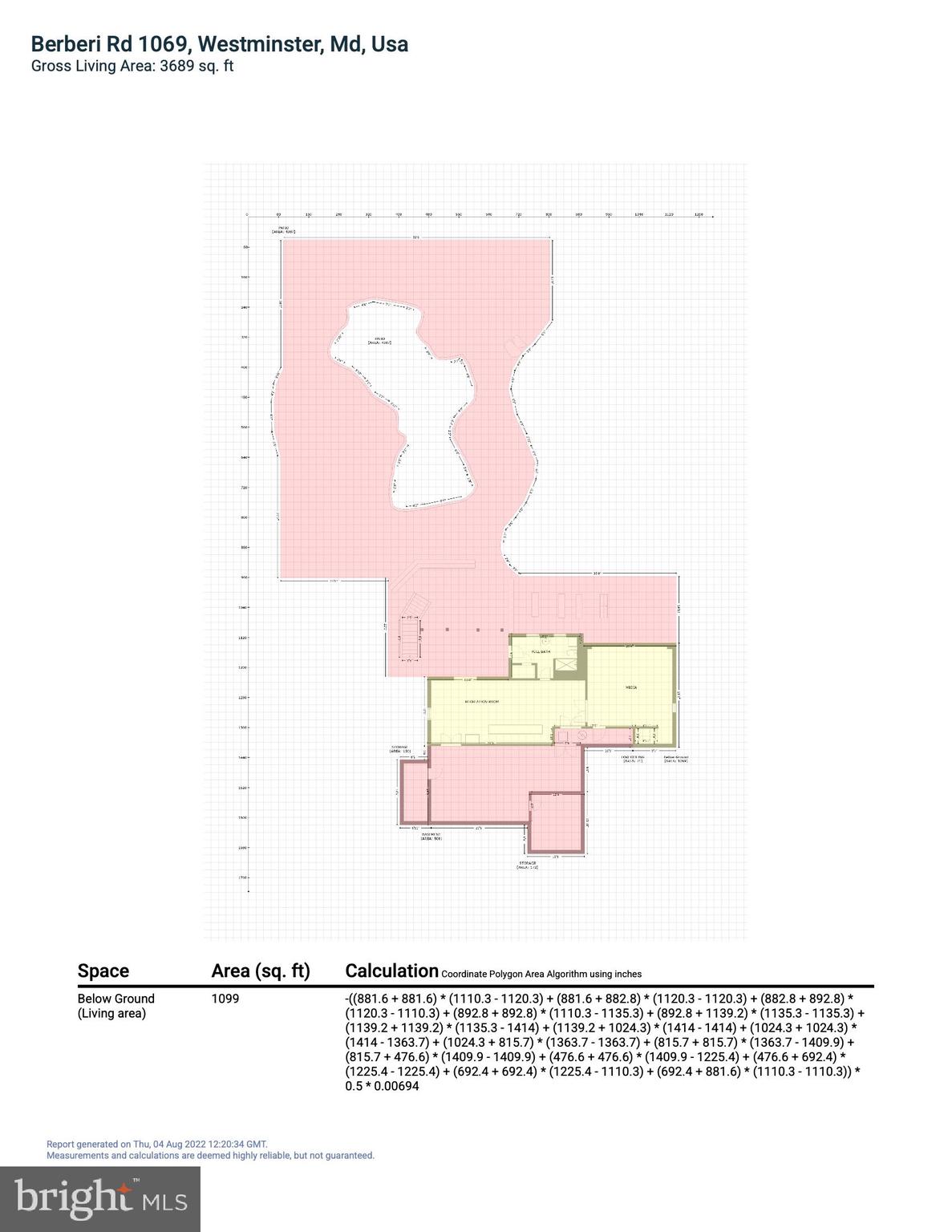 1069 Berberi Road Westminster, MD 21157 - Photo 91 of 92 GLA Floor Plan