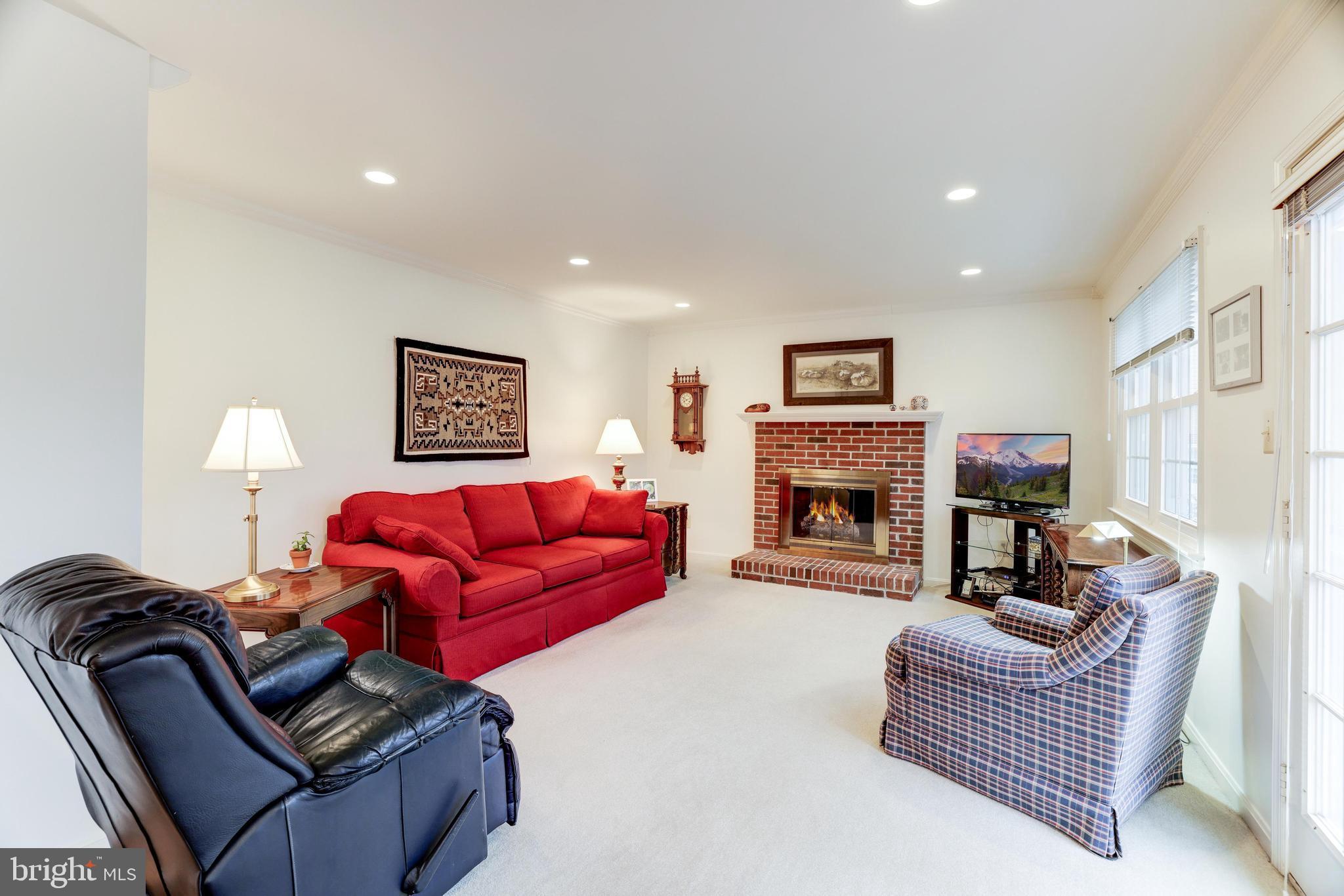 13221 Shady Ridge Lane Fairfax, VA 22033 - Photo 13 of 62 Family Room w/ Wood Burning Fireplace