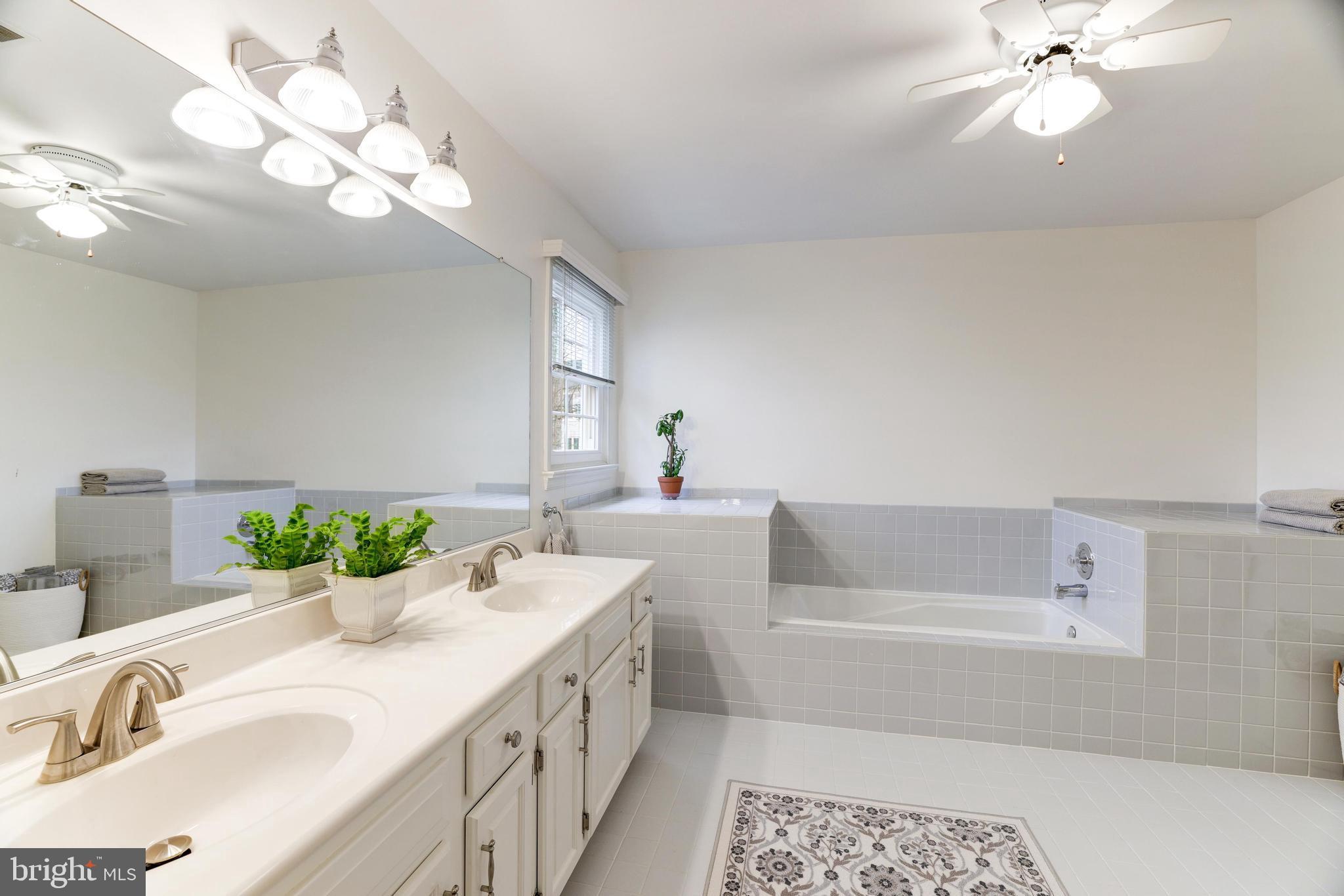 13221 Shady Ridge Lane Fairfax, VA 22033 - Photo 19 of 62 Primary Bath w/ Dual Sinks & Soaking Tub