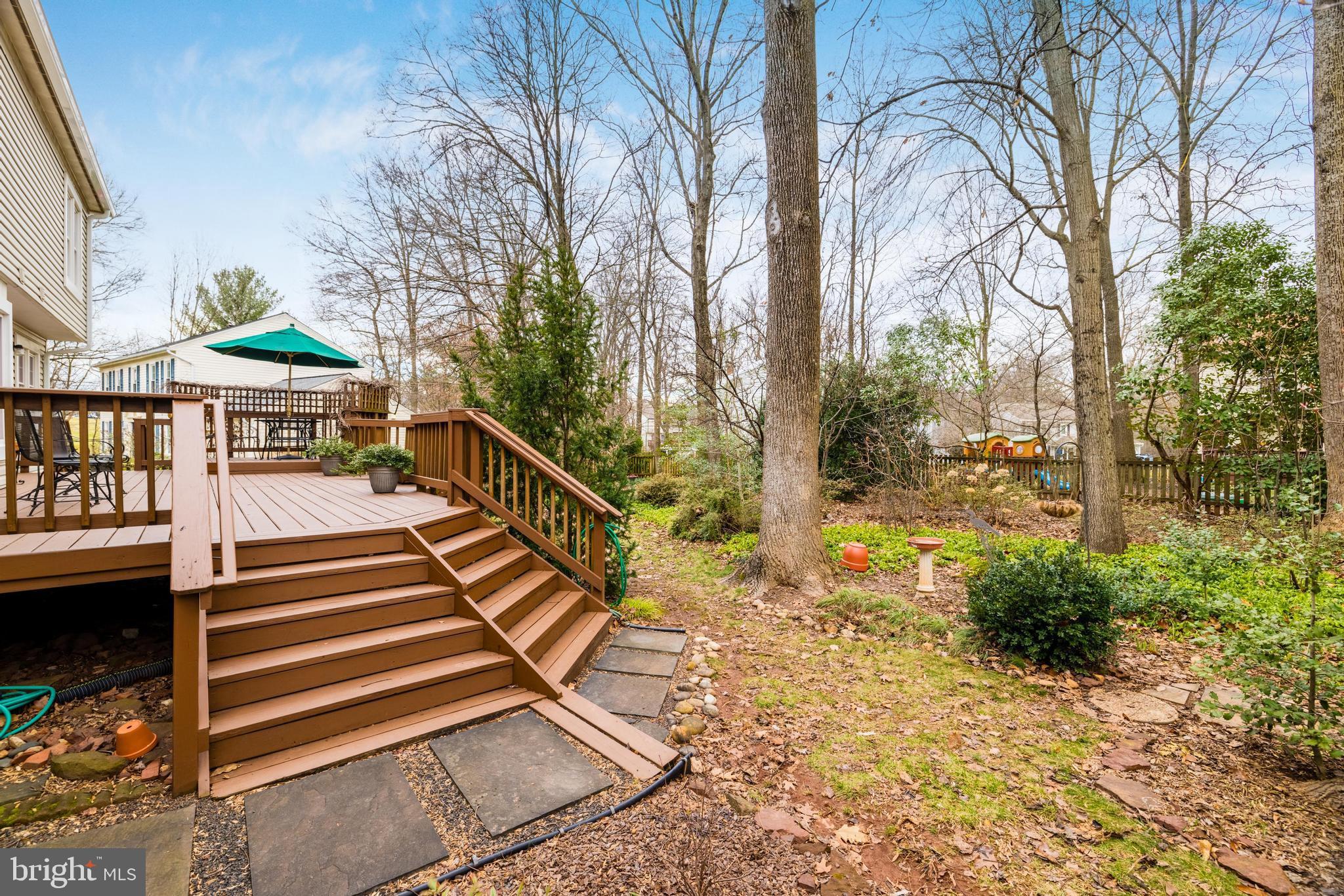 13221 Shady Ridge Lane Fairfax, VA 22033 - Photo 38 of 62 Stairs to Rear Yard