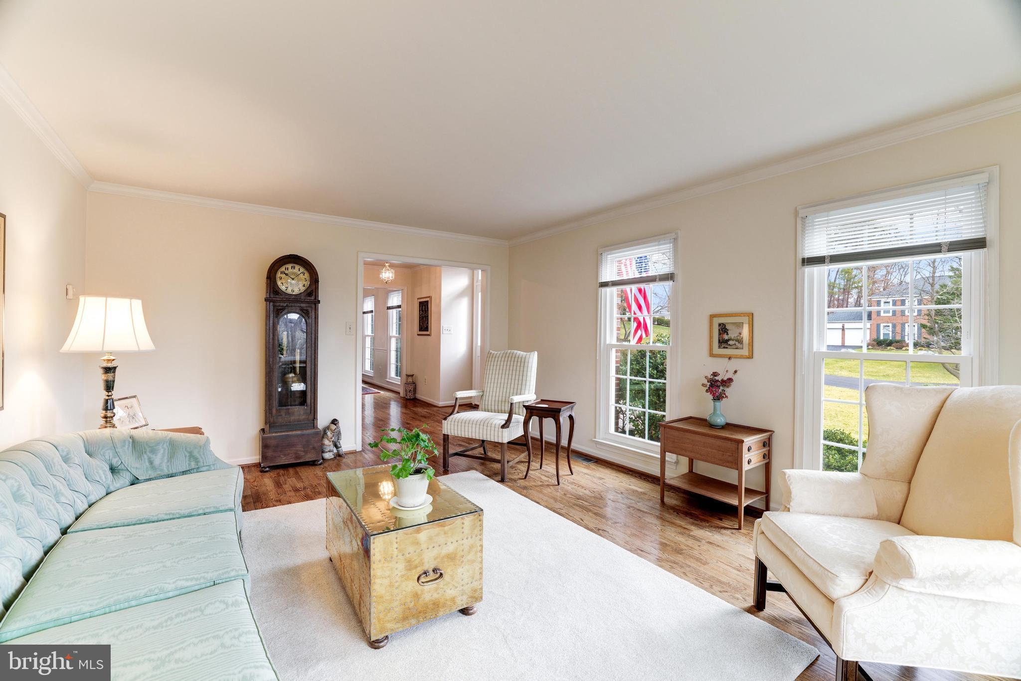 13221 Shady Ridge Lane Fairfax, VA 22033 - Photo 6 of 62 Formal Living Room w/ Crown Molding