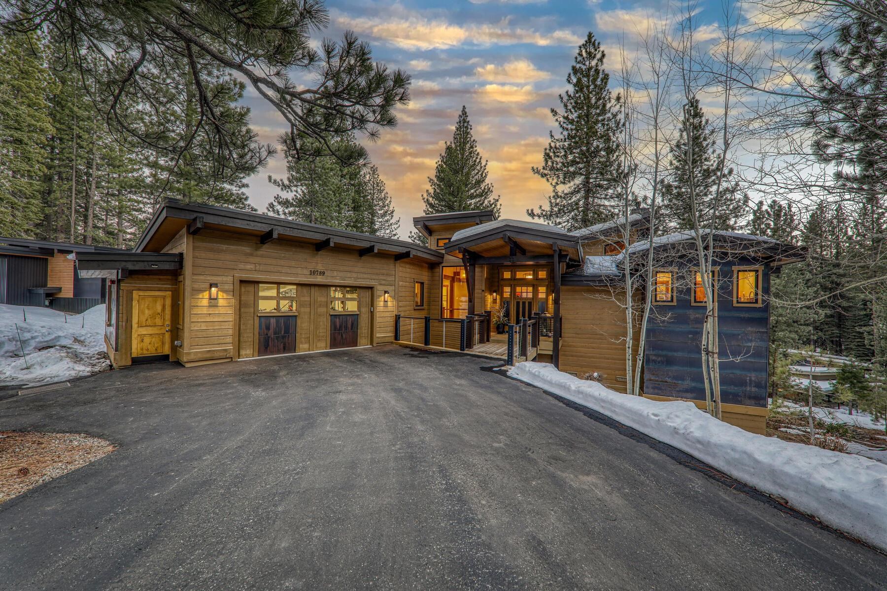 10789 Labelle Court Truckee, CA 96161 - Photo 19 of 28 a view of a house with a yard and garage