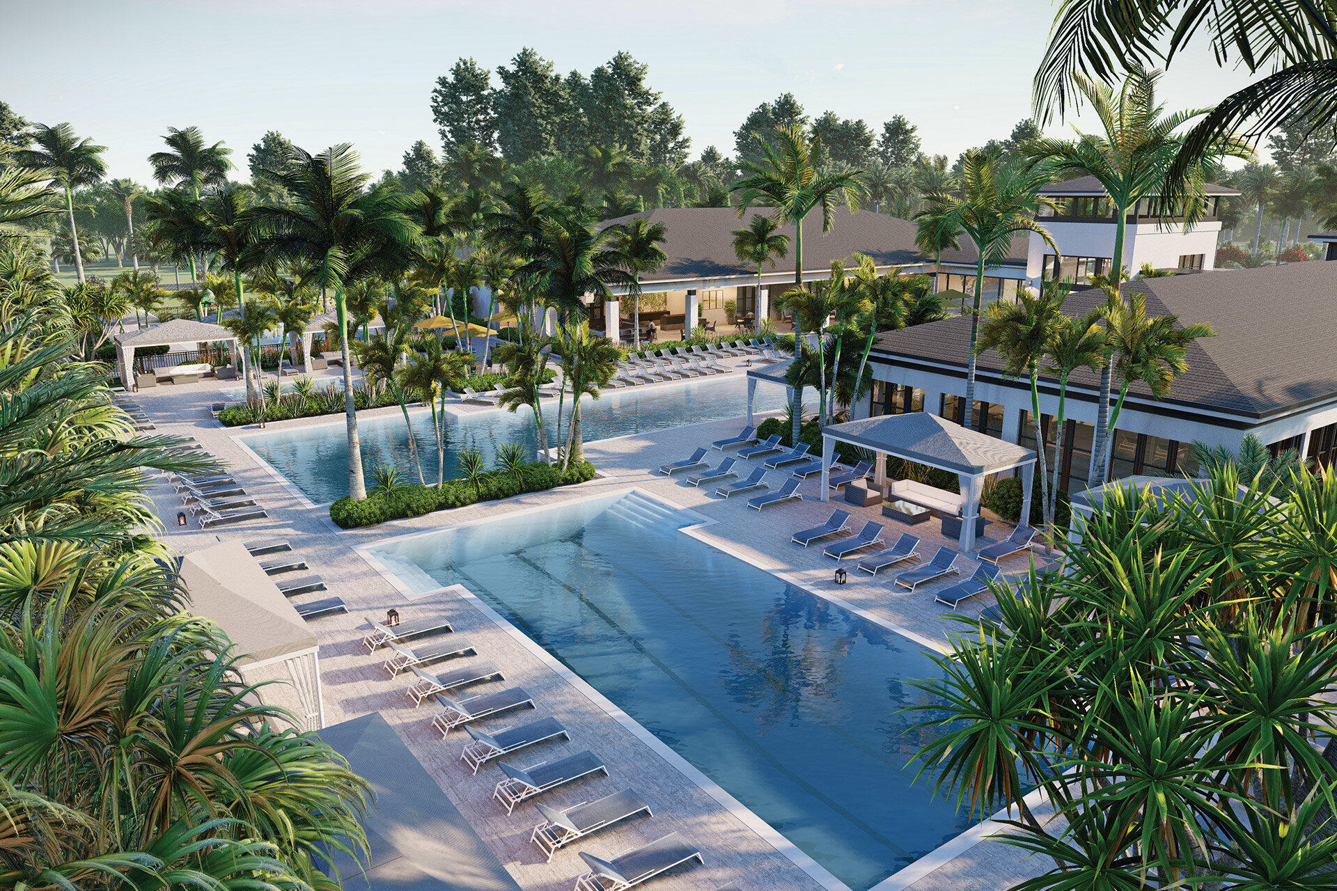 17533 Sparkling River Road Boca Raton, FL 33496 - Photo 38 of 54 LO-Clubhouse-2-pools-render-3x2