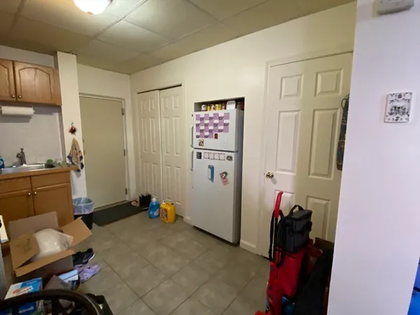 a room with storage and utility