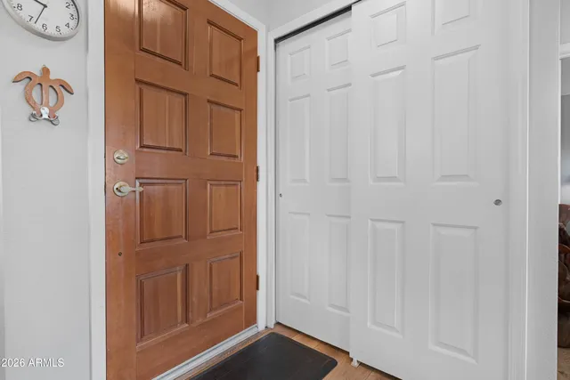 a view of front door