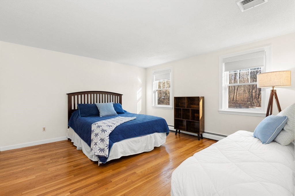 32 Alderbrook Drive Topsfield, MA 01983 - Photo 19 of 40 a bedroom with a bed and wooden floor