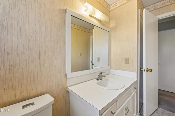a room with cabinets