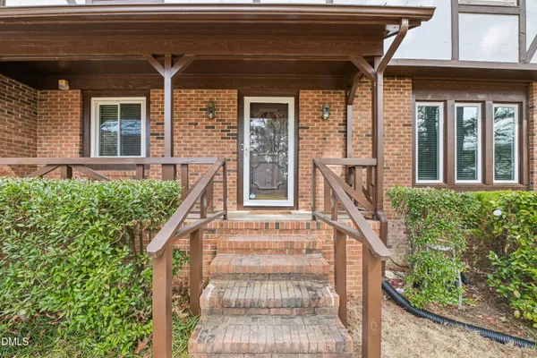front view of a house with a porch