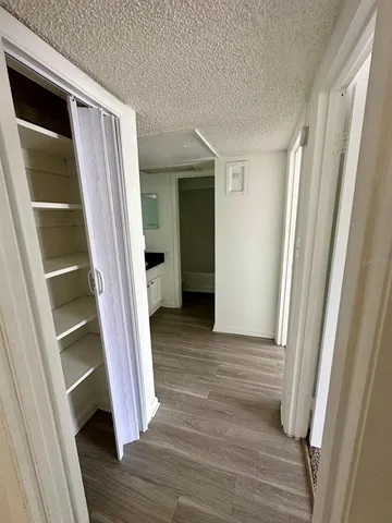 a view of wooden floor in a room