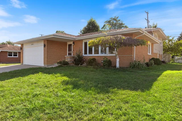 a view of a house with garden