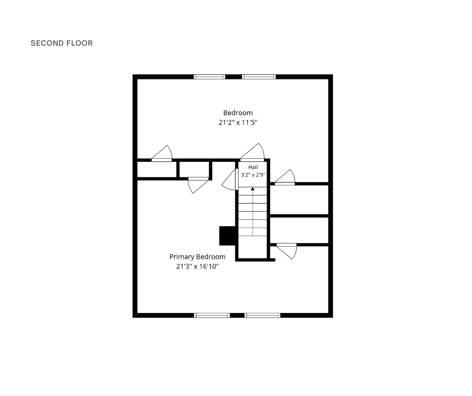 293 Bridge Street Newfield, ME 04095 - Photo 51 of 51 Floorplan - Second Floor