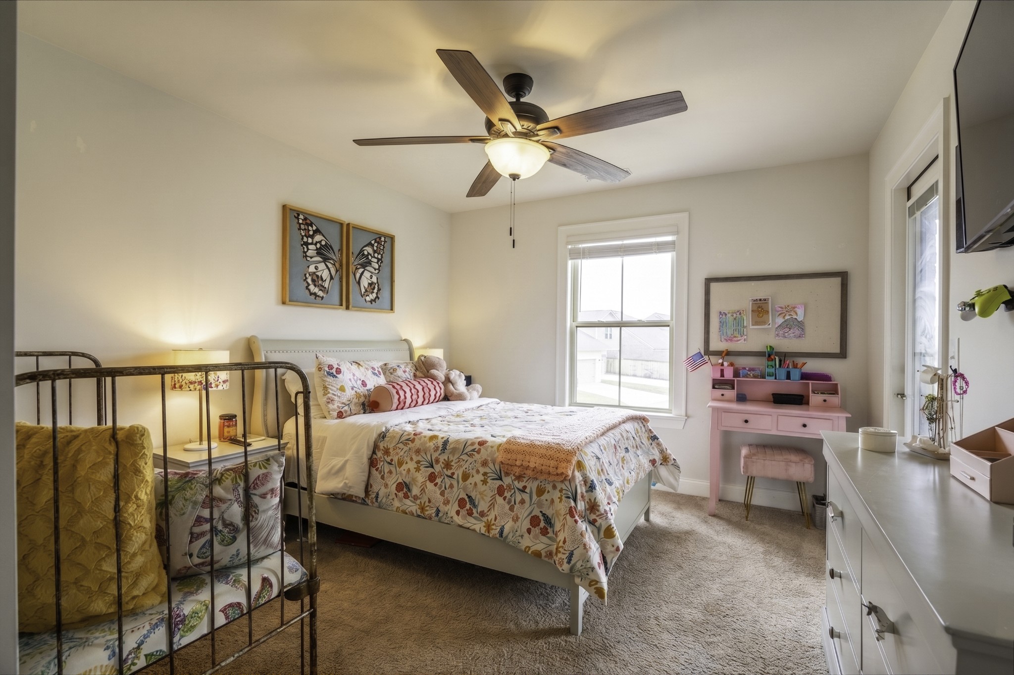 806 Chalkstone Ln Mount Mount Juliet, TN 37122 - Photo 11 of 65 a bedroom with a bed and a chandelier