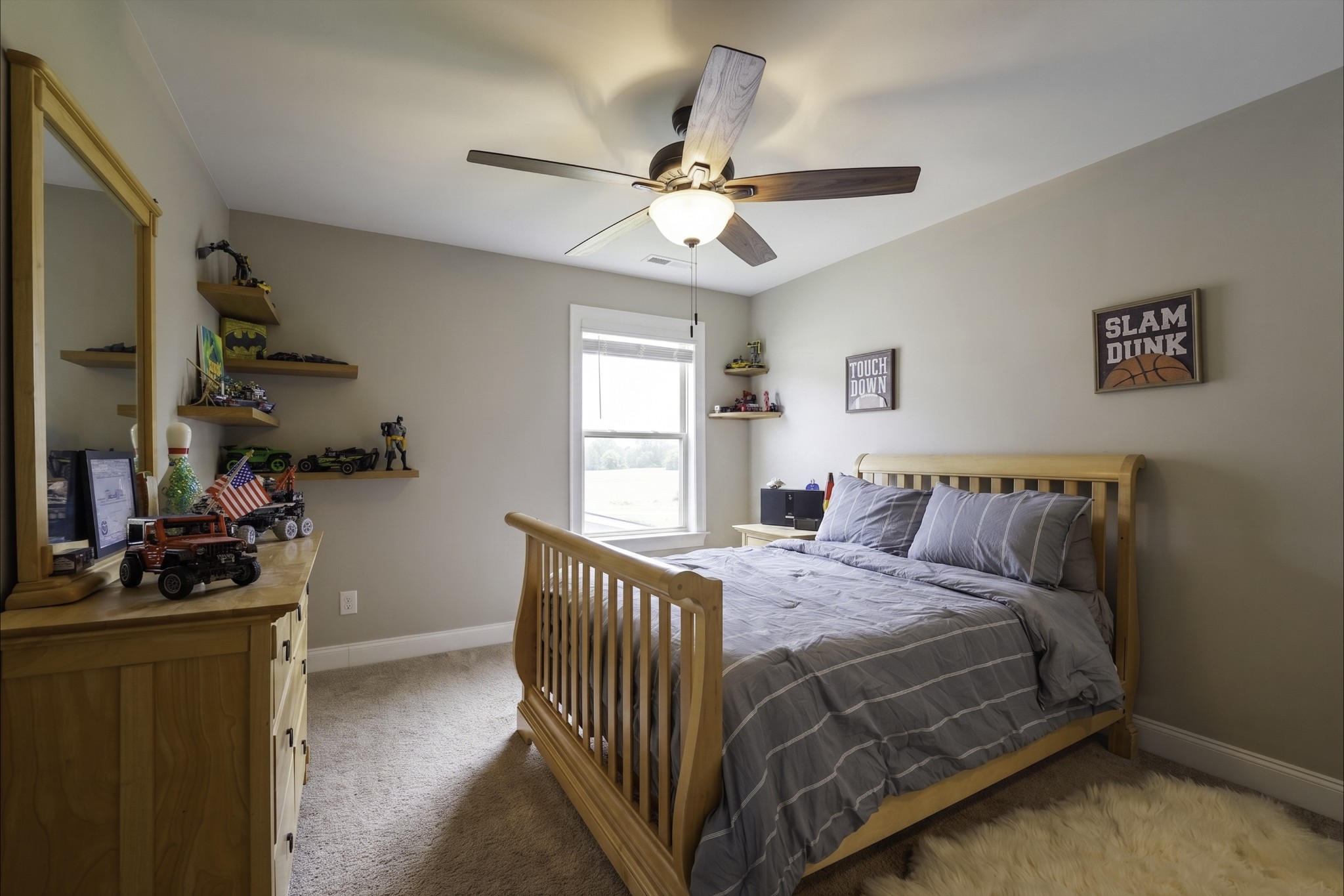 806 Chalkstone Ln Mount Mount Juliet, TN 37122 - Photo 16 of 65 a bedroom with a bed and a chandelier