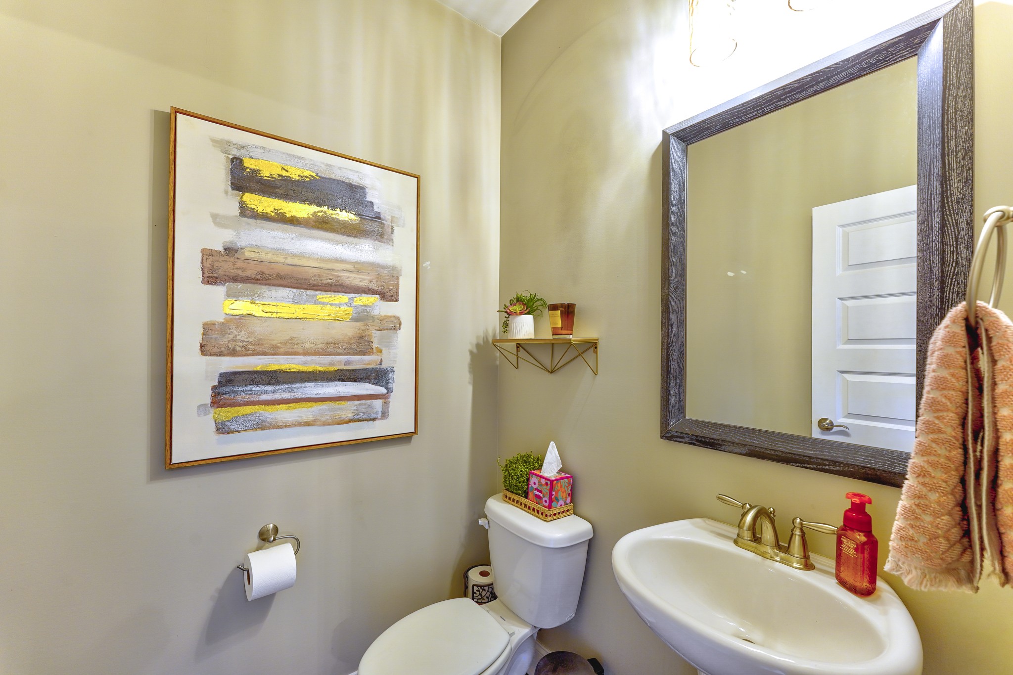 806 Chalkstone Ln Mount Mount Juliet, TN 37122 - Photo 44 of 65 a bathroom with a sink vanity mirror and a toilet