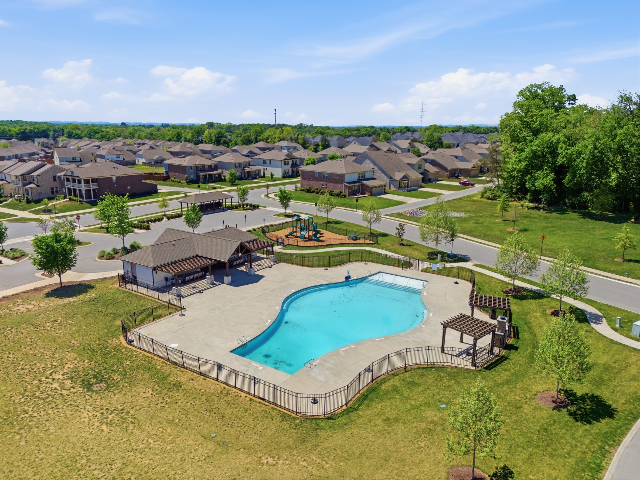 806 Chalkstone Ln Mount Mount Juliet, TN 37122 - Photo 64 of 65 a view of a swimming pool and lake view