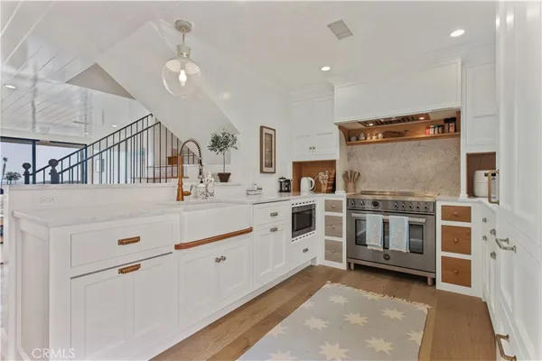 a view of a kitchen with furniture and window
