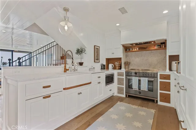 a view of a kitchen with furniture and window