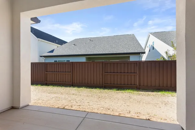 a view of wooden fence
