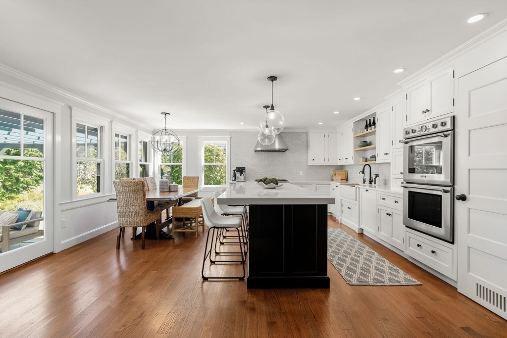 37 Moorland Road Scituate, MA 02066 - Photo 8 of 38 a kitchen with stainless steel appliances a stove a sink a refrigerator and wooden floor