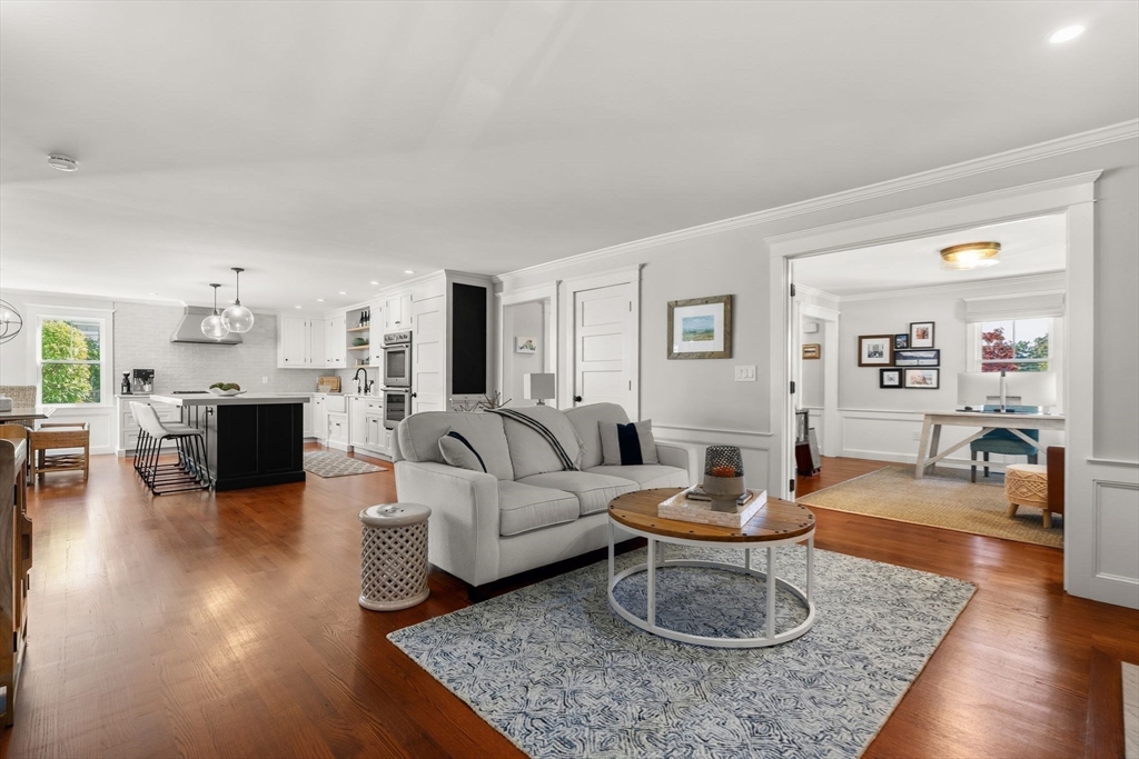 37 Moorland Road Scituate, MA 02066 - Photo 9 of 38 a living room with furniture and a wooden floor
