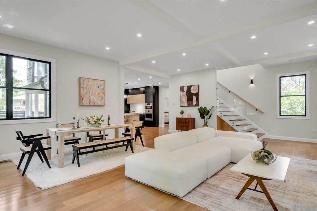 14-16 Summit Street Newton, MA 02458 - Photo 8 of 35 a living room with furniture and wooden floor