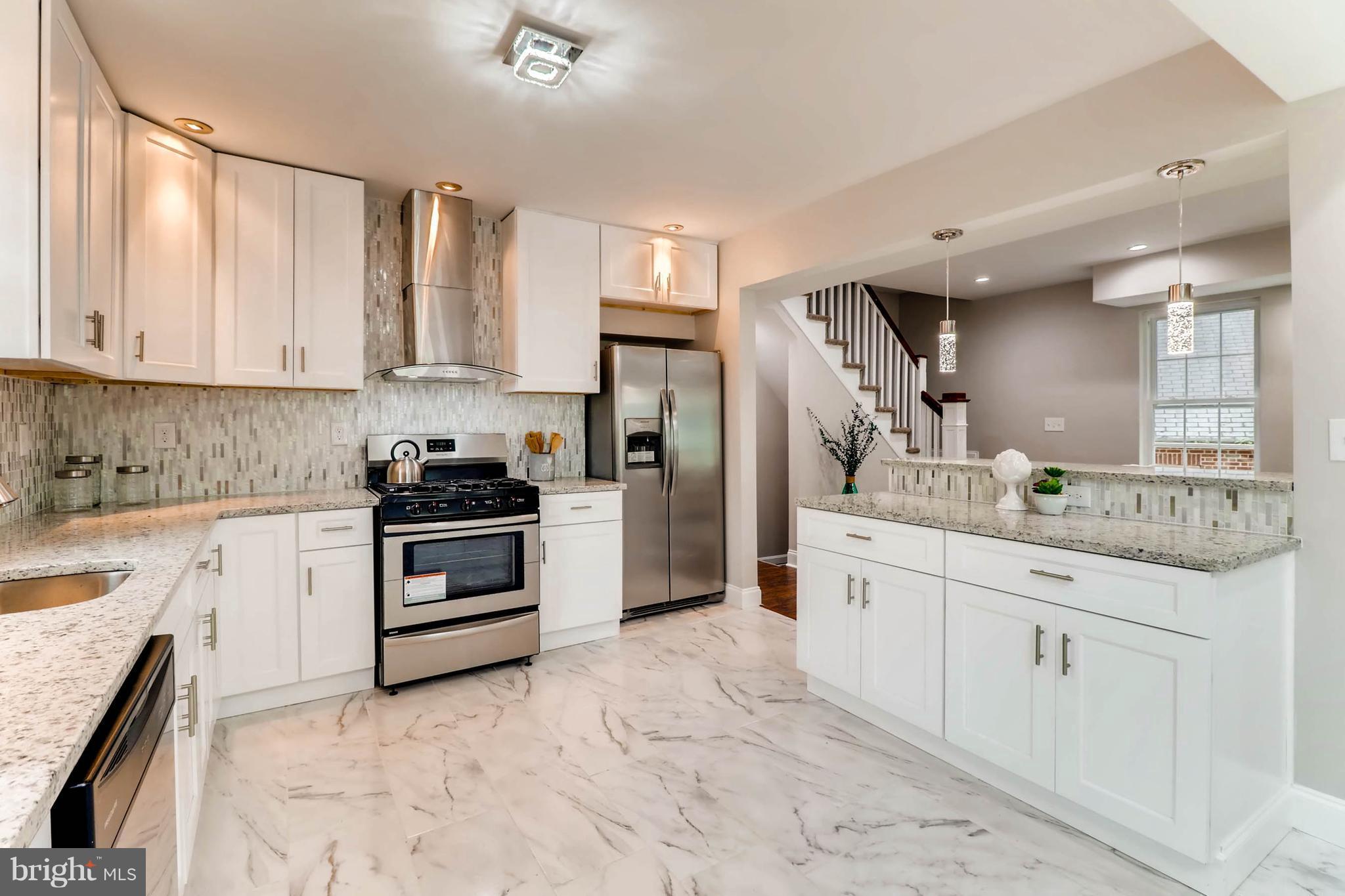 3905 Pinewood Avenue Baltimore, MD 21206 - Photo 5 of 30 Brand New Granite Kitchen with Stainless Steel App