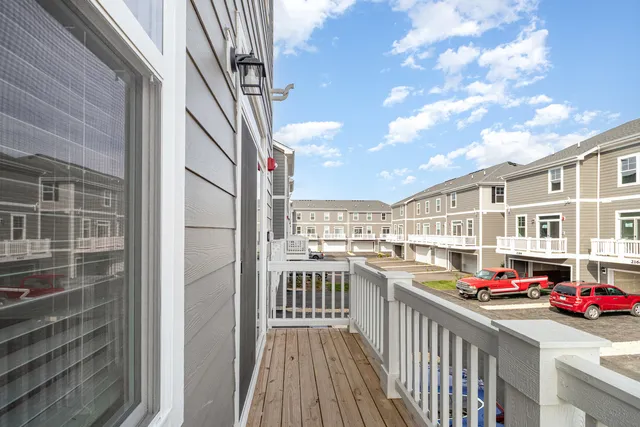 a view of city from balcony