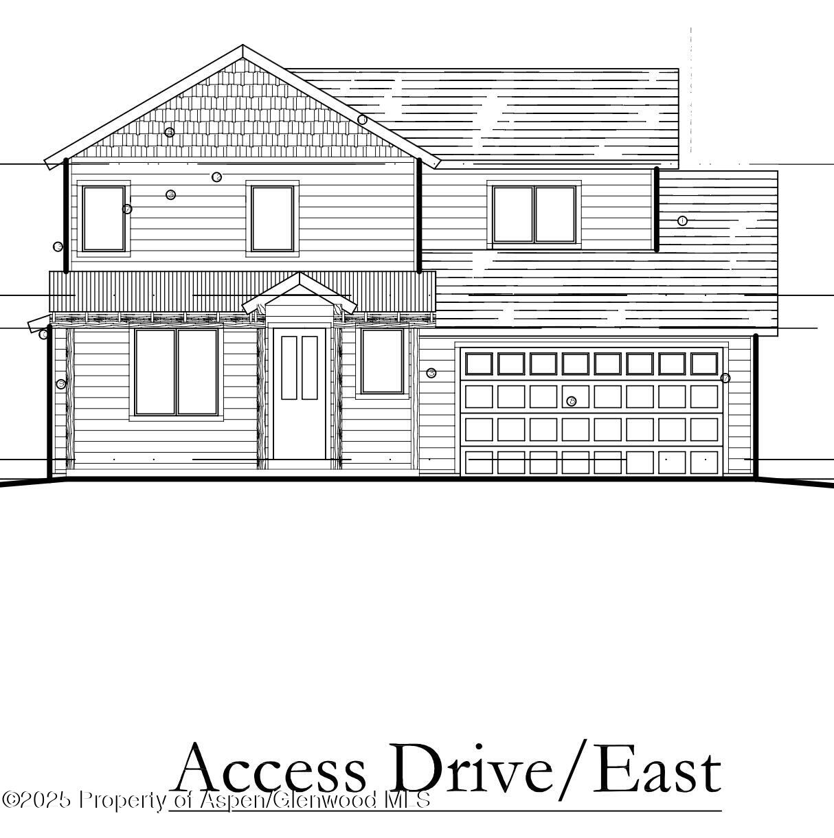 a front view of a house