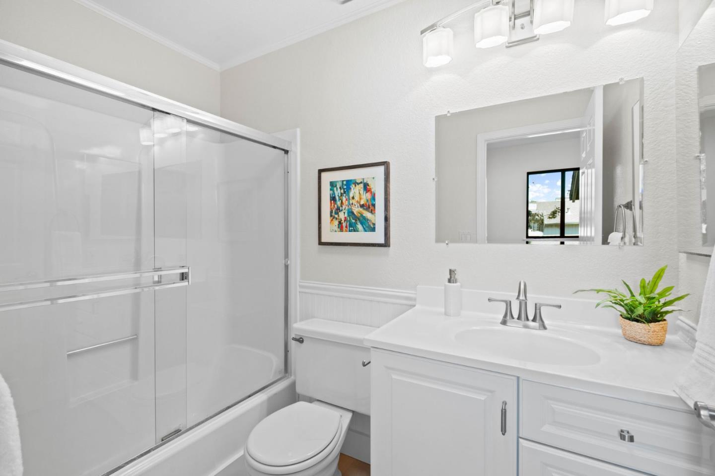 1165 Smith Avenue, Unit B Campbell, CA 95008 - Photo 29 of 46 a bathroom with a sink a toilet and shower