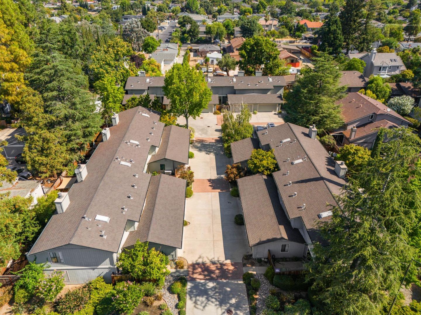 1165 Smith Avenue, Unit B Campbell, CA 95008 - Photo 4 of 46 an aerial view of residential houses with outdoor space