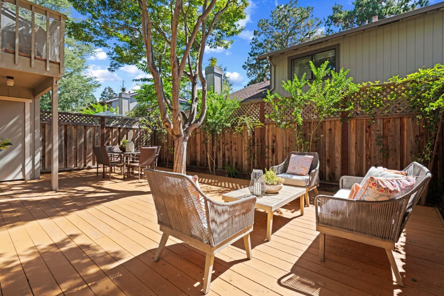 1165 Smith Avenue, Unit B Campbell, CA 95008 - Photo 42 of 46 a backyard of a house with barbeque oven table and chairs