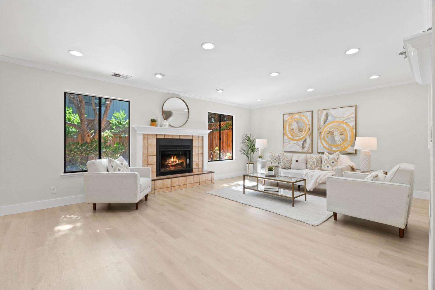 1165 Smith Avenue, Unit B Campbell, CA 95008 - Photo 9 of 46 a living room with furniture fireplace and window