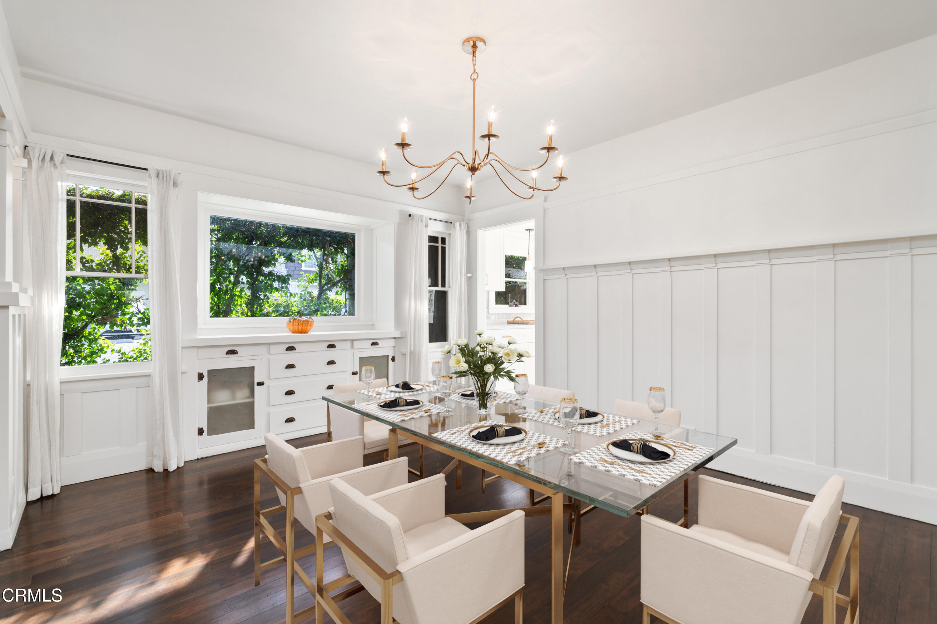 114 West 3rd Street San Dimas, CA 91773 - Photo 5 of 23 a view of a dining room with furniture window and wooden floor