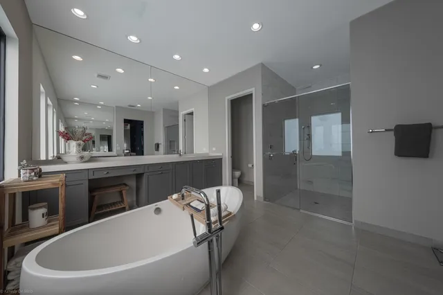 a room with wooden floor and furniture