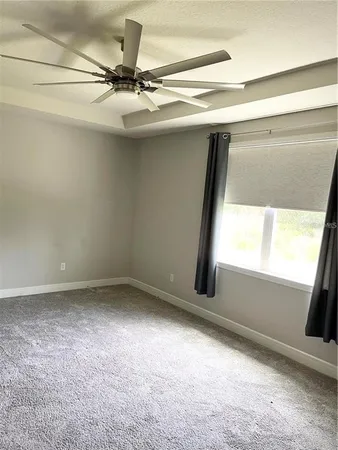 a view of a window in an empty room