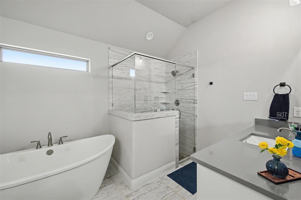 6334 Rustic Edge Street Godley, TX 76044 - Photo 13 of 26 a bathroom with a sink and a mirror