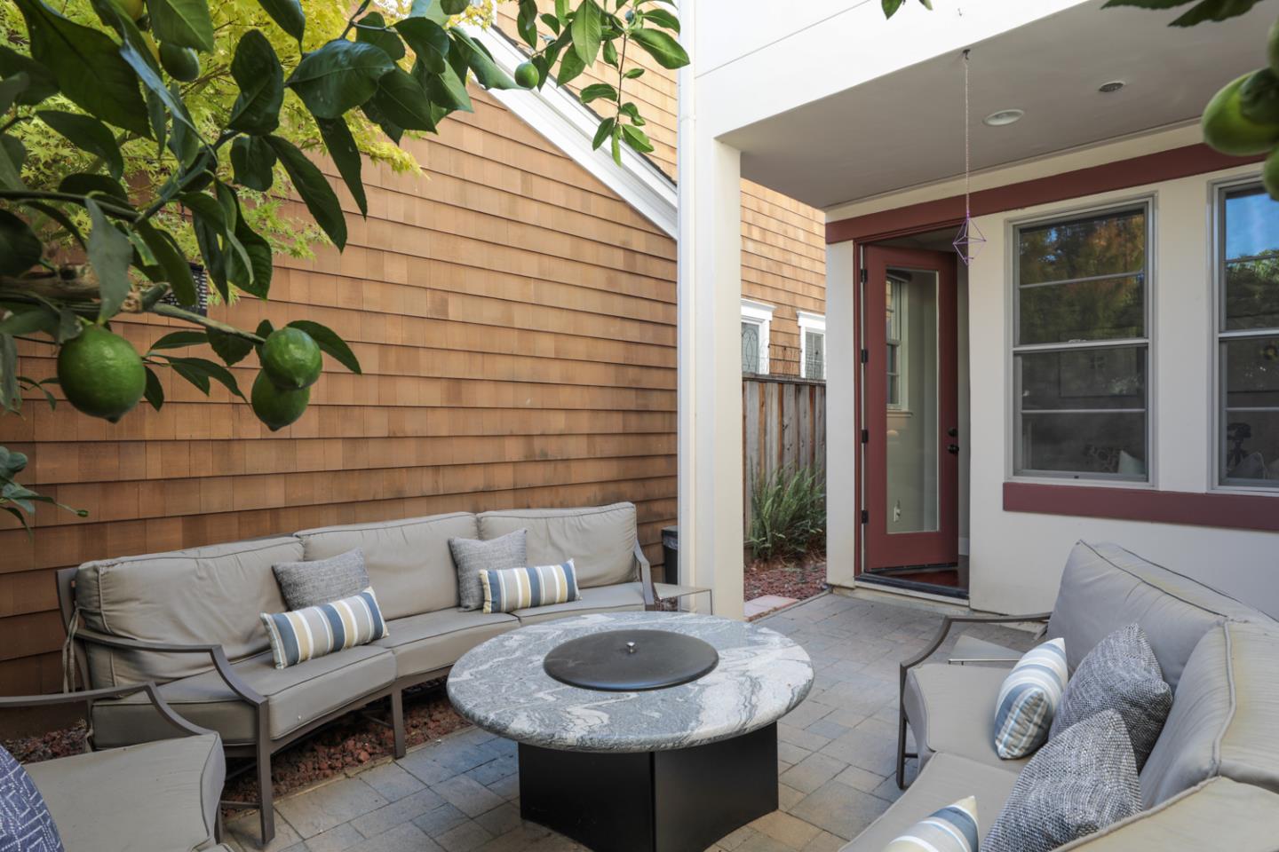 1143 Creek Way Mountain View, CA 94040 - Photo 23 of 24 a living room with furniture and a potted plant