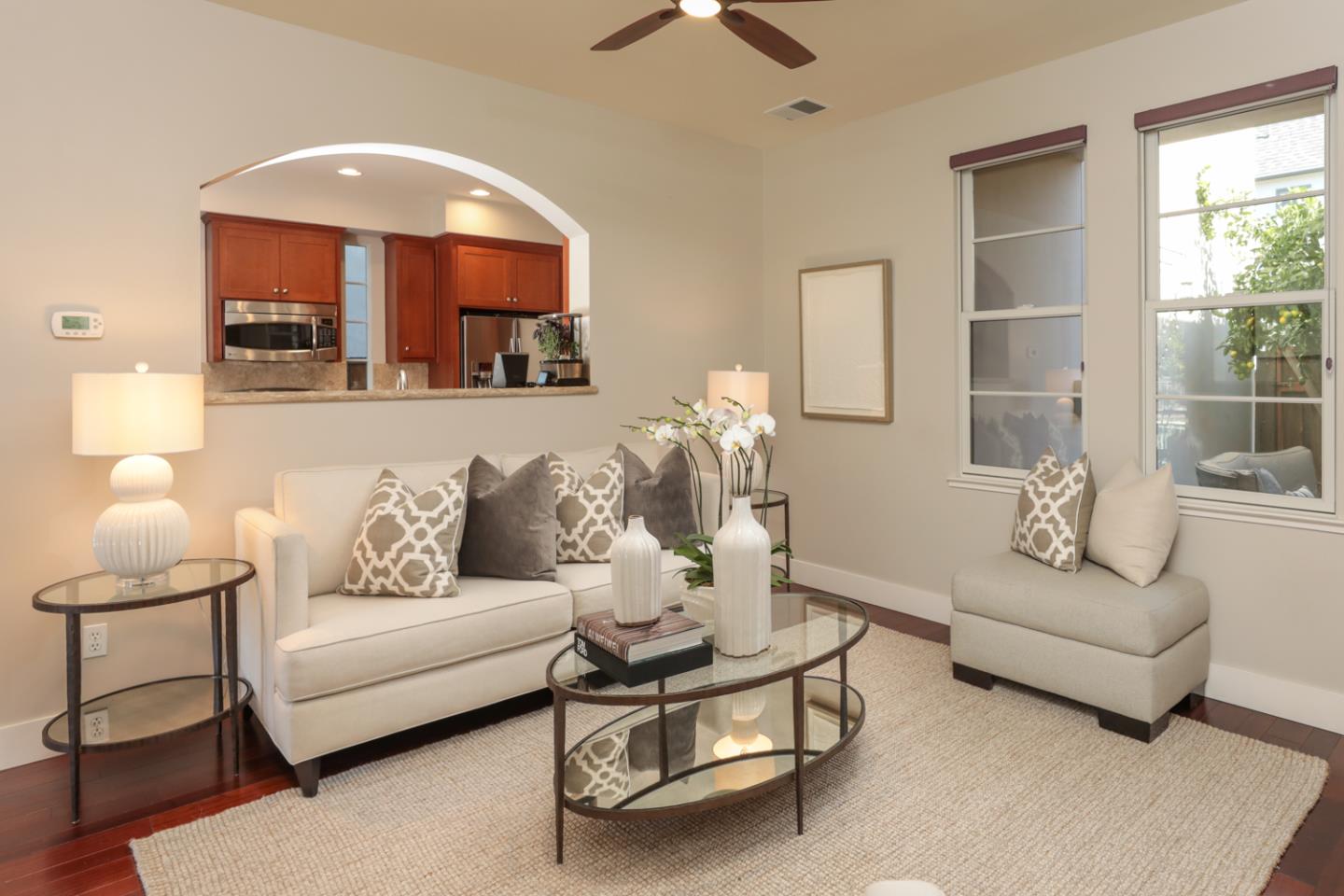1143 Creek Way Mountain View, CA 94040 - Photo 6 of 24 a living room with furniture and a large window