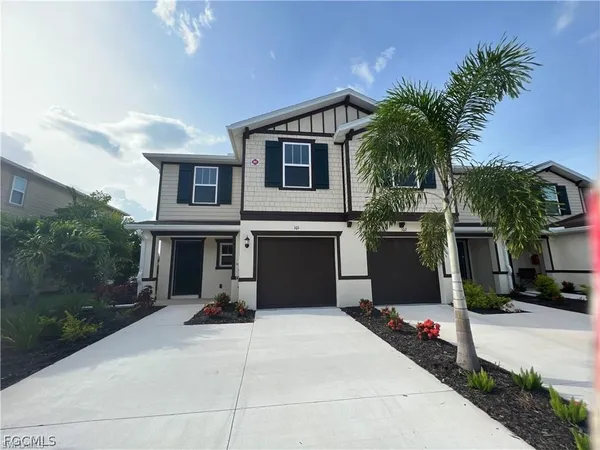 a house view with a outdoor space
