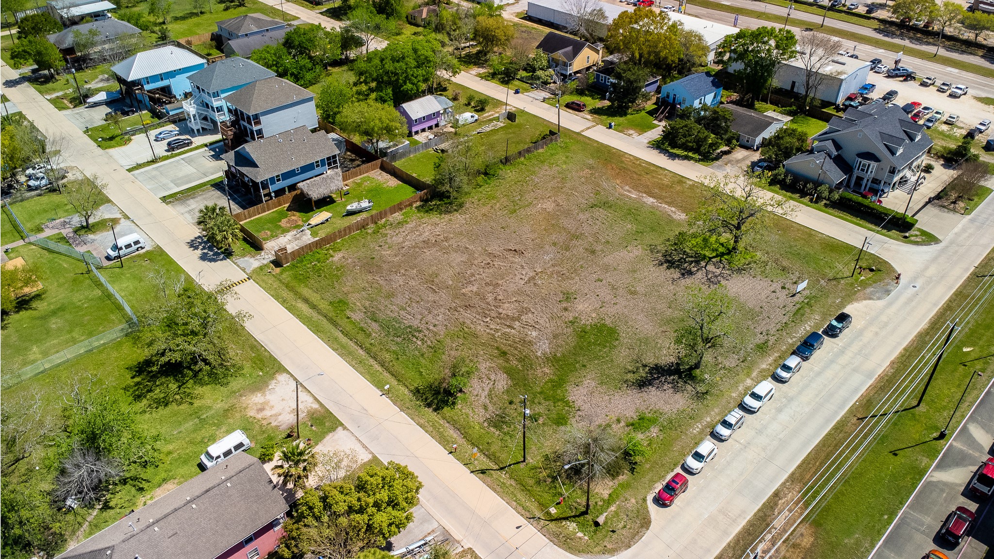 Tbd001 West 8th Street Kemah, TX 77565 - Photo 3 of 6 an aerial view of a garden