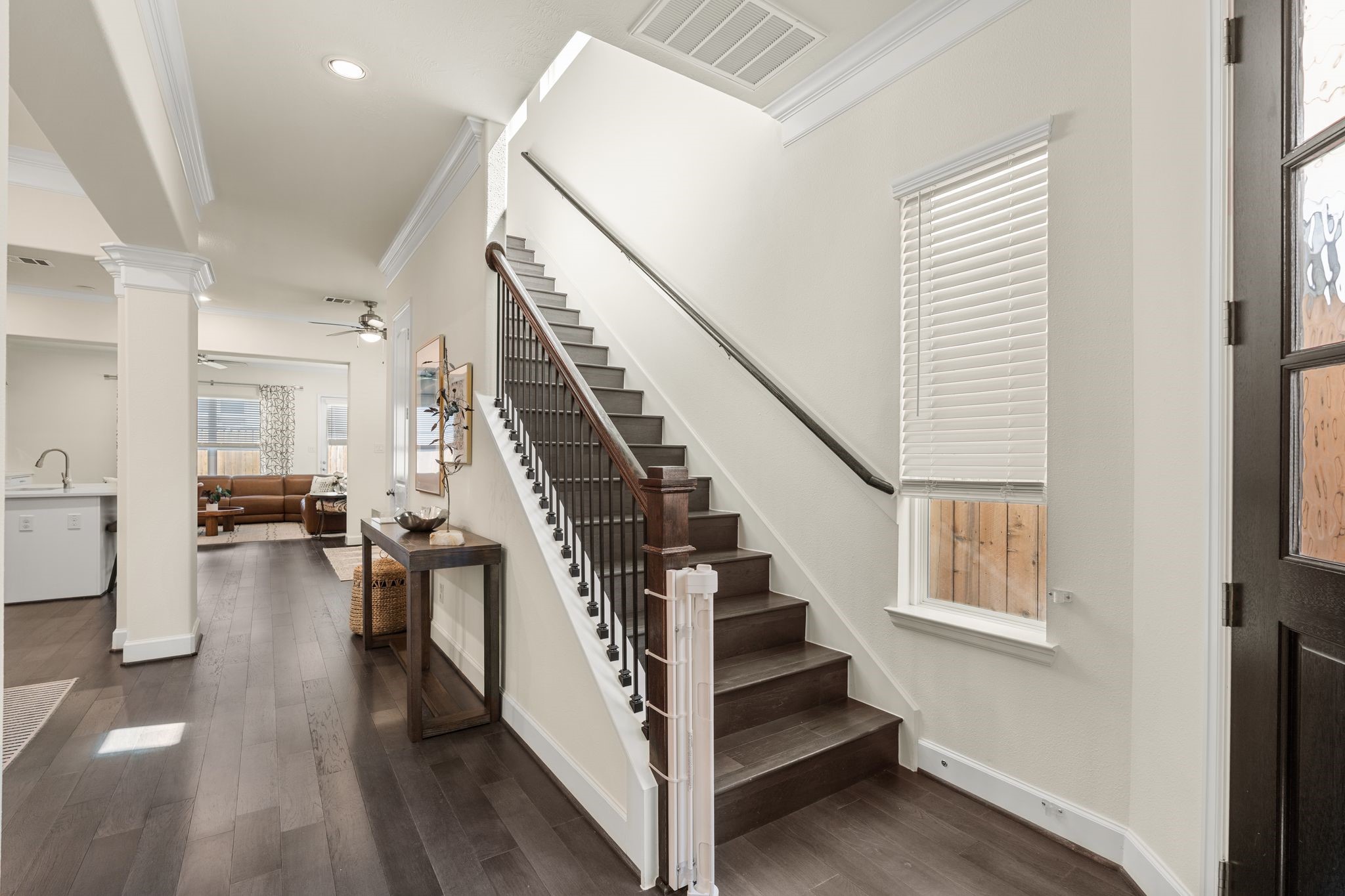 5230 Darling Street Houston, TX 77007 - Photo 15 of 34 The stairs to the second floor lie just to the right of the entry.
