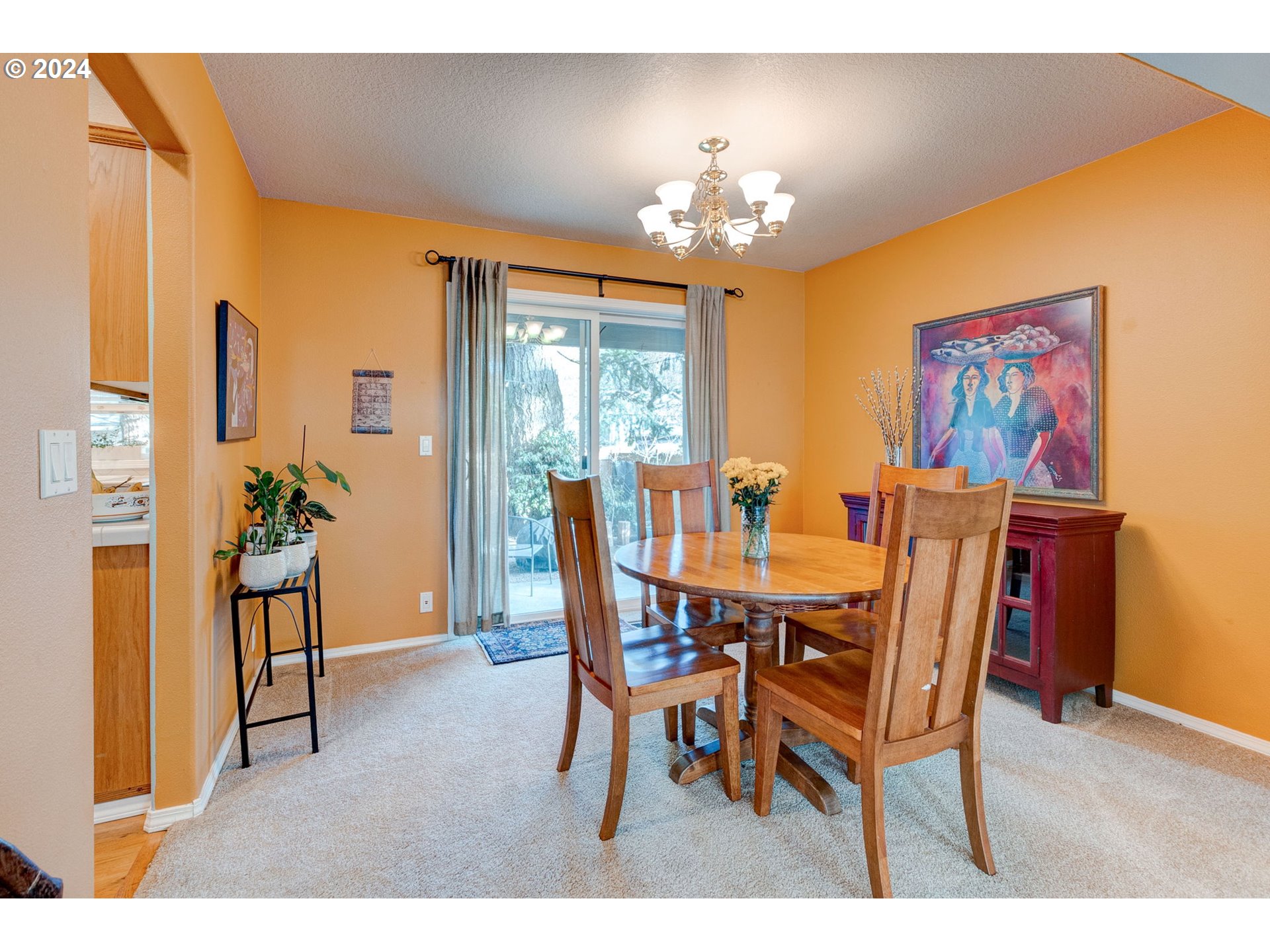 17558 Bryant Road Lake Oswego, OR 97035 - Photo 8 of 48 a view of a dining room with furniture and a chandelier