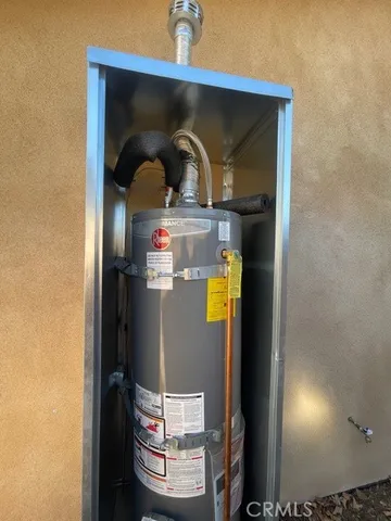 a view of water heater room