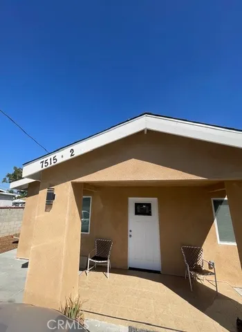 a front view of a house