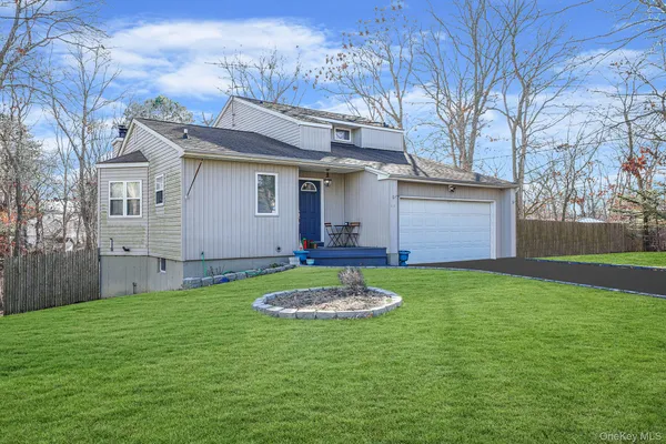 a view of a backyard with a garden